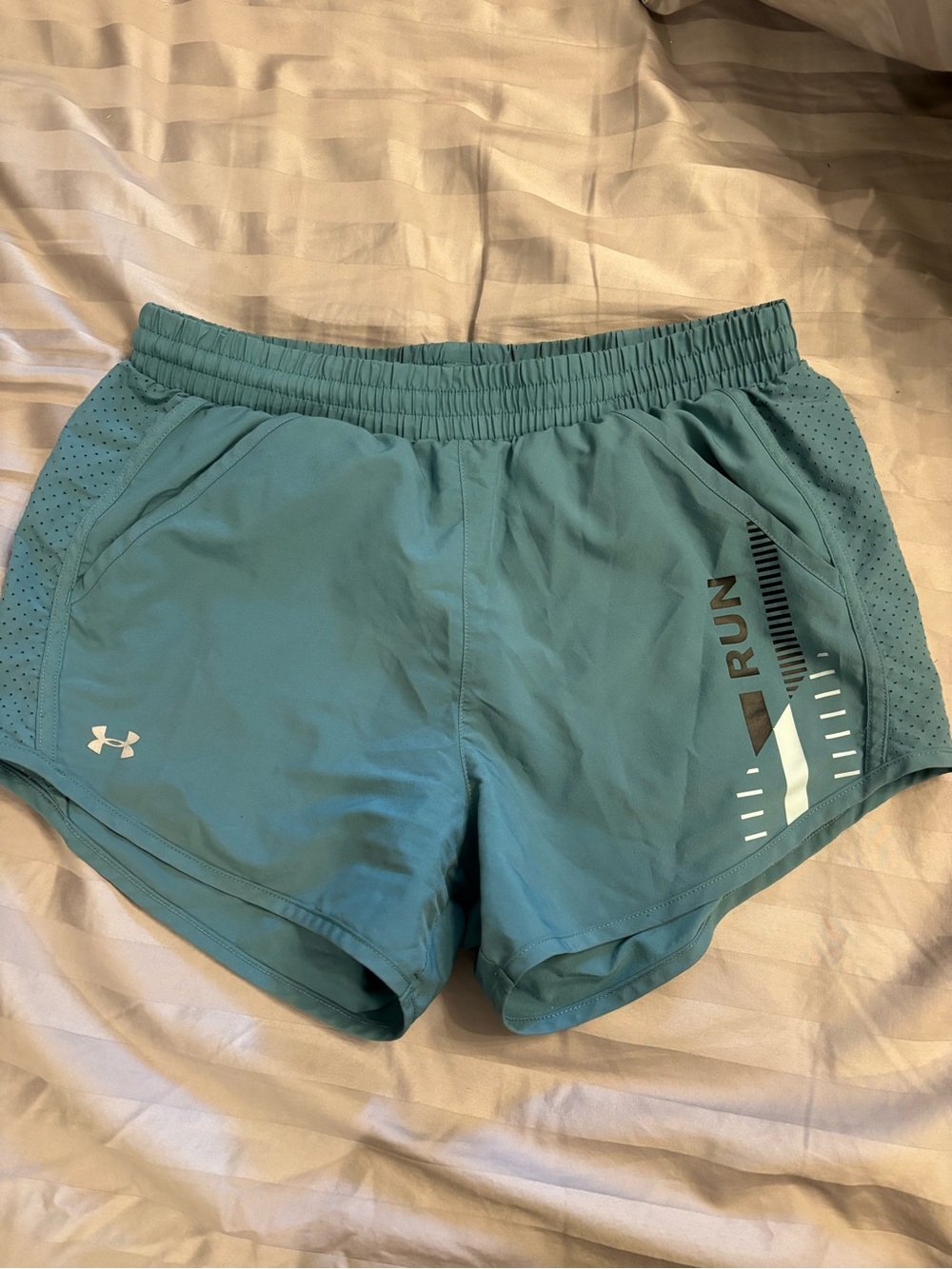Under Armour Teal Athletic Running Shorts